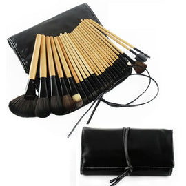 Wood Handle Makeup Brushes Set